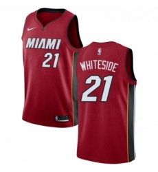 Mens Nike Miami Heat 21 Hassan Whiteside Authentic Red NBA Jersey Statement Edition Mens Nike Miami Heat 21 Hassan Whiteside Authentic Red NBA Jersey Statement Edition