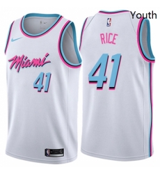 Youth Nike Miami Heat 41 Glen Rice Swingman White NBA Jersey City Edition Youth Nike Miami Heat 41 Glen Rice Swingman White NBA Jersey City Edition