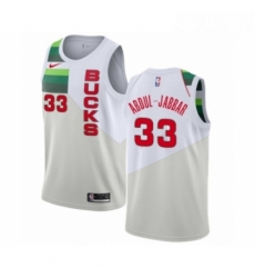 Mens Nike Milwaukee Bucks 33 Kareem Abdul Jabbar White Swingman Jersey Earned Edition Mens Nike Milwaukee Bucks 33 Kareem Abdul Jabbar White Swingman Jersey Earned Edition