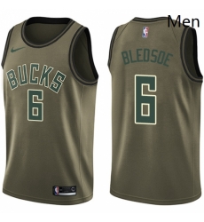 Mens Nike Milwaukee Bucks 6 Eric Bledsoe Swingman Green Salute to Service NBA Jersey Mens Nike Milwaukee Bucks 6 Eric Bledsoe Swingman Green Salute to Service NBA Jersey