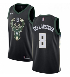Mens Nike Milwaukee Bucks 8 Matthew Dellavedova Authentic Black Alternate NBA Jersey Statement Edition Mens Nike Milwaukee Bucks 8 Matthew Dellavedova Authentic Black Alternate NBA Jersey Statement Edition