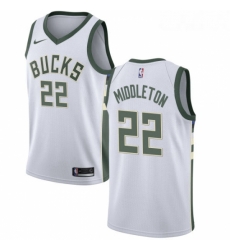 Womens Nike Milwaukee Bucks 22 Khris Middleton Swingman White Home NBA Jersey Association Edition Womens Nike Milwaukee Bucks 22 Khris Middleton Swingman White Home NBA Jersey Association Edition