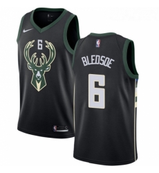 Womens Nike Milwaukee Bucks 6 Eric Bledsoe Swingman Black Alternate NBA Jersey Statement Edition Womens Nike Milwaukee Bucks 6 Eric Bledsoe Swingman Black Alternate NBA Jersey Statement Edition