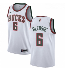Womens Nike Milwaukee Bucks 6 Eric Bledsoe Swingman White Fashion Hardwood Classics NBA Jersey Womens Nike Milwaukee Bucks 6 Eric Bledsoe Swingman White Fashion Hardwood Classics NBA Jersey