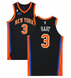 Men New York Knicks Josh Hart #3 Black Stitched Home NBA Jersey Men New York Knicks Josh Hart #3 Black Stitched Home NBA Jersey