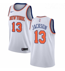 Mens Nike New York Knicks 13 Mark Jackson Authentic White NBA Jersey Association Edition Mens Nike New York Knicks 13 Mark Jackson Authentic White NBA Jersey Association Edition