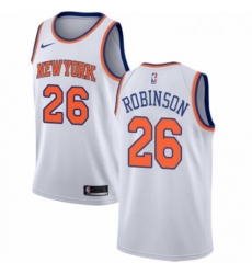 Mens Nike New York Knicks 26 Mitchell Robinson Authentic White NBA Jersey Association Edition Mens Nike New York Knicks 26 Mitchell Robinson Authentic White NBA Jersey Association Edition
