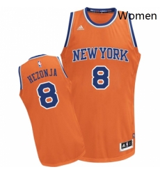 Womens Adidas New York Knicks 8 Mario Hezonja Swingman Orange Alternate NBA Jersey Womens Adidas New York Knicks 8 Mario Hezonja Swingman Orange Alternate NBA Jersey