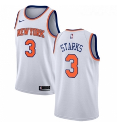 Womens Nike New York Knicks 3 John Starks Authentic White NBA Jersey Association Edition Womens Nike New York Knicks 3 John Starks Authentic White NBA Jersey Association Edition