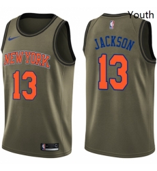 Youth Nike New York Knicks 13 Mark Jackson Swingman Green Salute to Service NBA Jersey Youth Nike New York Knicks 13 Mark Jackson Swingman Green Salute to Service NBA Jersey