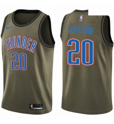 Mens Nike Oklahoma City Thunder 20 Gary Payton Swingman Green Salute to Service NBA Jersey Mens Nike Oklahoma City Thunder 20 Gary Payton Swingman Green Salute to Service NBA Jersey