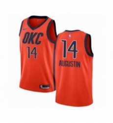 Womens Nike Oklahoma City Thunder 14 DJ Augustin Orange Swingman Jersey Earned Edition Womens Nike Oklahoma City Thunder 14 DJ Augustin Orange Swingman Jersey Earned Edition