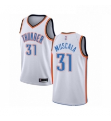 Youth Oklahoma City Thunder 31 Mike Muscala Swingman White Basketball Jersey Association Edition Youth Oklahoma City Thunder 31 Mike Muscala Swingman White Basketball Jersey Association Edition