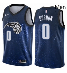 Mens Nike Orlando Magic 0 Aaron Gordon Authentic Blue NBA Jersey City Edition Mens Nike Orlando Magic 0 Aaron Gordon Authentic Blue NBA Jersey City Edition
