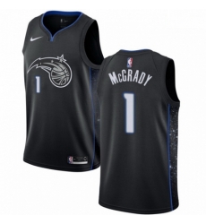 Mens Nike Orlando Magic 1 Tracy Mcgrady Swingman Black NBA Jersey City Edition Mens Nike Orlando Magic 1 Tracy Mcgrady Swingman Black NBA Jersey City Edition