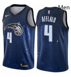 Mens Nike Orlando Magic 4 Arron Afflalo Authentic Blue NBA Jersey City Edition Mens Nike Orlando Magic 4 Arron Afflalo Authentic Blue NBA Jersey City Edition