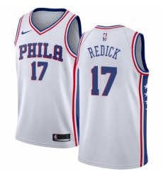 Mens Nike Philadelphia 76ers 17 JJ Redick Authentic White Home NBA Jersey Association Edition Mens Nike Philadelphia 76ers 17 JJ Redick Authentic White Home NBA Jersey Association Edition