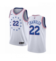 Mens Nike Philadelphia 76ers 22 Wilson Chandler White Swingman Jersey Earned Edition Mens Nike Philadelphia 76ers 22 Wilson Chandler White Swingman Jersey Earned Edition