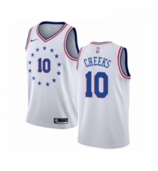 Womens Nike Philadelphia 76ers 10 Maurice Cheeks White Swingman Jersey Earned Edition Womens Nike Philadelphia 76ers 10 Maurice Cheeks White Swingman Jersey Earned Edition