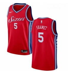 Youth Nike Philadelphia 76ers 5 Landry Shamet Swingman Red NBA Jersey Statement Edition Youth Nike Philadelphia 76ers 5 Landry Shamet Swingman Red NBA Jersey Statement Edition