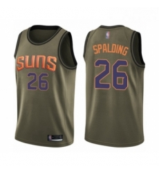 Mens Phoenix Suns 26 Ray Spalding Swingman Green Salute to Service Basketball Jersey Mens Phoenix Suns 26 Ray Spalding Swingman Green Salute to Service Basketball Jersey