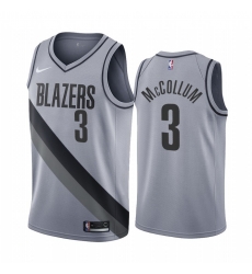 Men Portland Trail Portland Blazers 3 C J McCollum Gray NBA Swingman 2020 21 Earned Edition Jersey Men Portland Trail Portland Blazers 3 C J McCollum Gray NBA Swingman 2020 21 Earned Edition Jersey