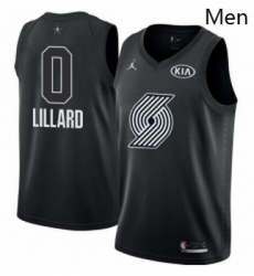 Mens Nike Jordan Portland Trail Blazers 0 Damian Lillard Swingman Black 2018 All Star Game NBA Jersey Mens Nike Jordan Portland Trail Blazers 0 Damian Lillard Swingman Black 2018 All Star Game NBA Jersey