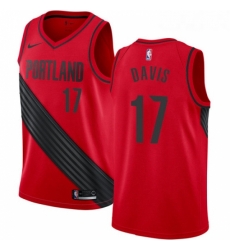 Womens Nike Portland Trail Blazers 17 Ed Davis Authentic Red Alternate NBA Jersey Statement Edition Womens Nike Portland Trail Blazers 17 Ed Davis Authentic Red Alternate NBA Jersey Statement Edition