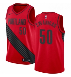 Womens Nike Portland Trail Blazers 50 Caleb Swanigan Authentic Red Alternate NBA Jersey Statement Edition Womens Nike Portland Trail Blazers 50 Caleb Swanigan Authentic Red Alternate NBA Jersey Statement Edition