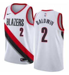 Youth Nike Portland Trail Blazers 2 Wade Baldwin Swingman White NBA Jersey Association Edition Youth Nike Portland Trail Blazers 2 Wade Baldwin Swingman White NBA Jersey Association Edition