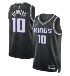 Men Sacramento Kings 10 DeMar DeRozan Black Statement Edition Stitched Jersey Men Sacramento Kings 10 DeMar DeRozan Black Statement Edition Stitched Jersey