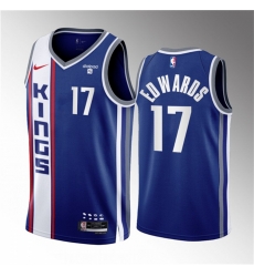 Men Sacramento Kings 17 Kessler Edwards Blue 2023 24 City Edition Stitched Basketball Jersey Men Sacramento Kings 17 Kessler Edwards Blue 2023 24 City Edition Stitched Basketball Jersey