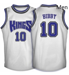 Mens Adidas Sacramento Kings 10 Mike Bibby Swingman White Throwback NBA Jersey Mens Adidas Sacramento Kings 10 Mike Bibby Swingman White Throwback NBA Jersey