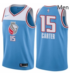 Mens Nike Sacramento Kings 15 Vince Carter Swingman Blue NBA Jersey City Edition Mens Nike Sacramento Kings 15 Vince Carter Swingman Blue NBA Jersey City Edition