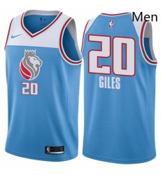 Mens Nike Sacramento Kings 20 Harry Giles Authentic Blue NBA Jersey City Edition Mens Nike Sacramento Kings 20 Harry Giles Authentic Blue NBA Jersey City Edition