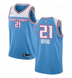 Mens Nike Sacramento Kings 21 Vlade Divac Swingman Blue NBA Jersey 2018 19 City Edition Mens Nike Sacramento Kings 21 Vlade Divac Swingman Blue NBA Jersey 2018 19 City Edition