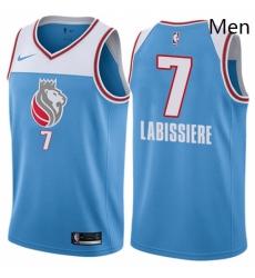 Mens Nike Sacramento Kings 7 Skal Labissiere Authentic Blue NBA Jersey City Edition Mens Nike Sacramento Kings 7 Skal Labissiere Authentic Blue NBA Jersey City Edition
