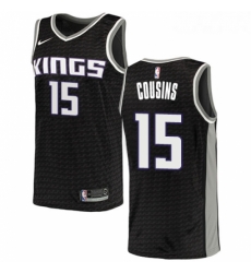 Youth Nike Sacramento Kings 15 DeMarcus Cousins Authentic Black NBA Jersey Statement Edition Youth Nike Sacramento Kings 15 DeMarcus Cousins Authentic Black NBA Jersey Statement Edition