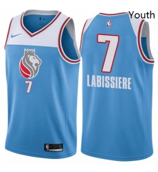 Youth Nike Sacramento Kings 7 Skal Labissiere Swingman Blue NBA Jersey City Edition Youth Nike Sacramento Kings 7 Skal Labissiere Swingman Blue NBA Jersey City Edition