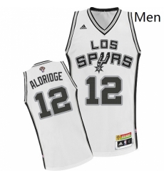 Mens Adidas San Antonio Spurs 12 LaMarcus Aldridge Authentic White Latin Nights NBA Jersey Mens Adidas San Antonio Spurs 12 LaMarcus Aldridge Authentic White Latin Nights NBA Jersey