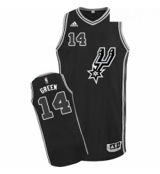 Mens Adidas San Antonio Spurs 14 Danny Green Swingman Black New Road NBA Jersey Mens Adidas San Antonio Spurs 14 Danny Green Swingman Black New Road NBA Jersey