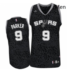 Mens Adidas San Antonio Spurs 9 Tony Parker Authentic Black Crazy Light NBA Jersey Mens Adidas San Antonio Spurs 9 Tony Parker Authentic Black Crazy Light NBA Jersey