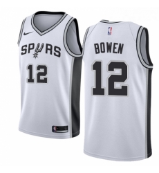 Womens Nike San Antonio Spurs 12 Bruce Bowen Authentic White Home NBA Jersey Association Edition Womens Nike San Antonio Spurs 12 Bruce Bowen Authentic White Home NBA Jersey Association Edition