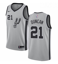 Womens Nike San Antonio Spurs 21 Tim Duncan Authentic Silver Alternate NBA Jersey Statement Edition Womens Nike San Antonio Spurs 21 Tim Duncan Authentic Silver Alternate NBA Jersey Statement Edition