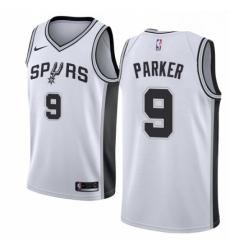 Womens Nike San Antonio Spurs 9 Tony Parker Authentic White Home NBA Jersey Association Edition Womens Nike San Antonio Spurs 9 Tony Parker Authentic White Home NBA Jersey Association Edition