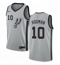 Youth Nike San Antonio Spurs 10 Dennis Rodman Swingman Silver Alternate NBA Jersey Statement Edition Youth Nike San Antonio Spurs 10 Dennis Rodman Swingman Silver Alternate NBA Jersey Statement Edition