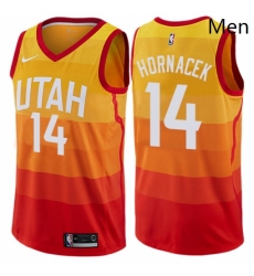 Mens Nike Utah Jazz 14 Jeff Hornacek Swingman Orange NBA Jersey City Edition Mens Nike Utah Jazz 14 Jeff Hornacek Swingman Orange NBA Jersey City Edition