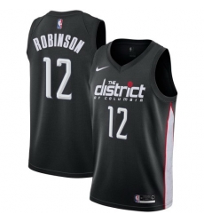 Men Nike Washington Wizards 12 Jerome Robinson Black NBA Swingman City Edition 2018 19 Jersey Men Nike Washington Wizards 12 Jerome Robinson Black NBA Swingman City Edition 2018 19 Jersey