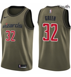 Youth Nike Washington Wizards 32 Jeff Green Swingman Green Salute to Service NBA Jersey Youth Nike Washington Wizards 32 Jeff Green Swingman Green Salute to Service NBA Jersey
