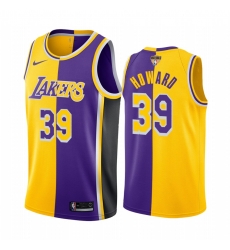 Los Angeles Lakers Dwight Howard 2020 NBA Finals Bound Gold Purple Jersey Split Special Edition Los Angeles Lakers Dwight Howard 2020 NBA Finals Bound Gold Purple Jersey Split Special Edition